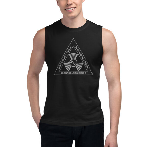 Nicola Sedda Ultrasounds Inside Grey Logo Muscle Shirt - Image 3