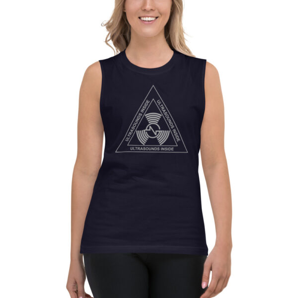 Nicola Sedda Ultrasounds Inside Grey Logo Muscle Shirt - Image 2