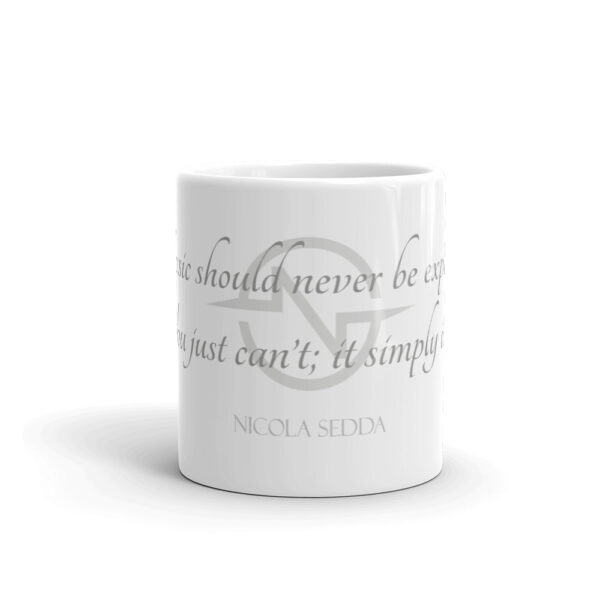 Nicola Sedda "Music Should Never Be Explained" Cit. Mug - Image 3